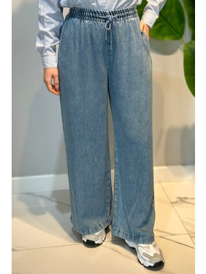 Lale Butik Lyocell Bolpaça Kot Pantolon 2773 Denim