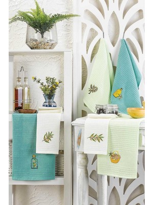 Mira Home 6 Parça Mutfak Kurulama Bezi 30 x 50 cm Mint