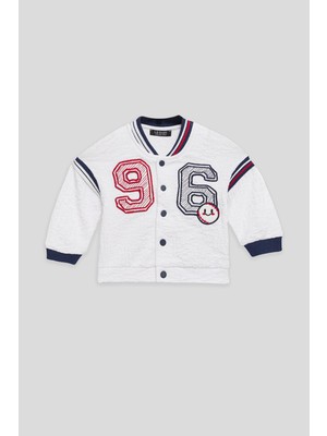 GB Baby Bg Store Erkek Bebek Beyaz Eşofman Üstü