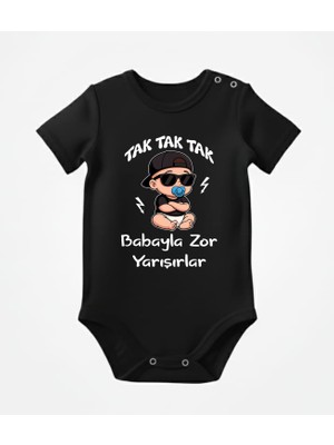 Venüs Dijital Babayla Zor Yarışırlar Bebekli Bebek Body Zıbın