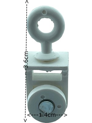 MorPerde Raylı Perde Sistemleri Halkalı Çiftli Tekerlek