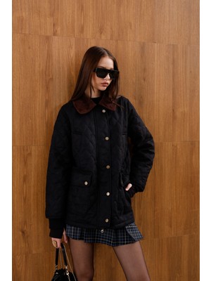 Hope And Me Premium Nubuk Kadife Yaka Detaylı Astarlı Mont