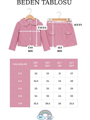 My Kids Wear Kız Çocuk Bayramlık Inci Detaylı Tüvit Takım 12545