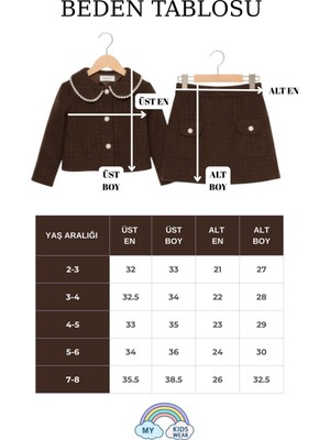 My Kids Wear Kız Çocuk Bayramlık Inci Detaylı Tüvit Takım 12543