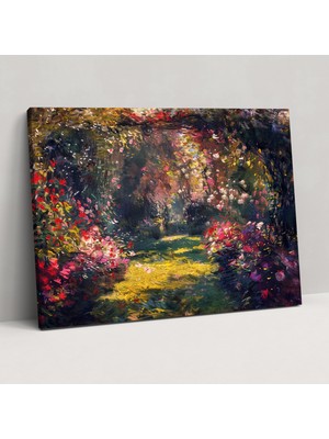 Popcas  Empresyonist Bahçe Kanvas Tablo Claude Monet