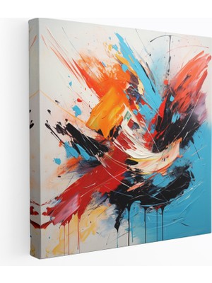 Popcas  Harika Soyut Kanvas Tablo Dinamik Görsel Unsur