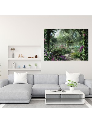 Popcas  Claude Monet Tarzı Kanvas Tablo Dekoratif Duvar Sanatı