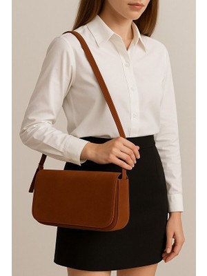 World Star Baget Model Süet Kadın Omuz ve Kol Çanta