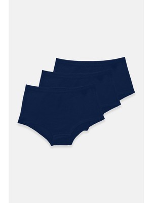 Malabadi Kadın Lacivert 3'lü Paket Geniş Kenarlı Iz Yapmayan Modal Külot 3M1906