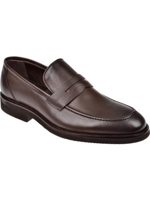 Karayel Hakiki Deri Klasik Erkek Ayakkabı KRY-24270   Kahve