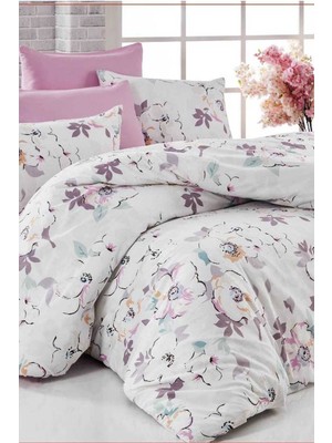 Mira Home Çift Kişilik Nevresim Takımı Pamuklu Lavanta Baharı