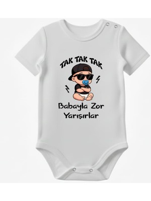 Venüs Dijital Babayla Zor Yarışırlar Bebekli Bebek Body Zıbın