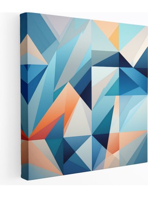 Popcas  Harika Duvar Sanatı Geometrik Uyum Kanvas Tablo