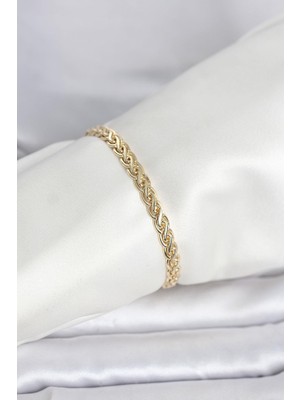 Prativas 14K Gold Renk Sarmal Zincir Model Kadın Bileklik - PRT3500EB10354