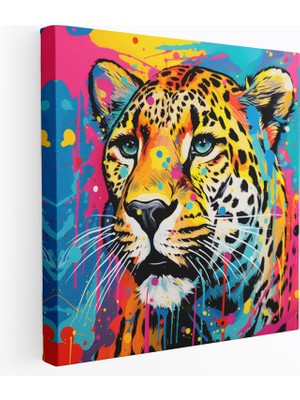 Popcas  Pop Sanat Çita Kanvas Tablo Dekoratif Duvar Tablosu