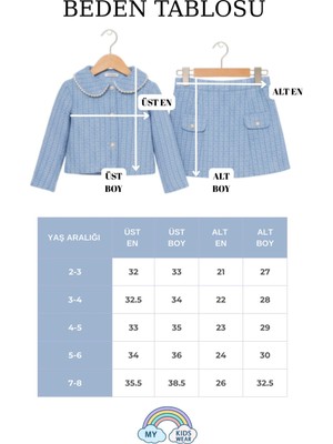 My Kids Wear Kız Çocuk Bayramlık Inci Detaylı Tüvit Takım 12546