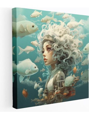 Popcas  Manzara Temalı Kanvas Tablo Doğal ve Zarif Dekorasyon