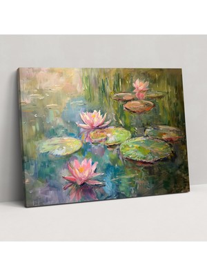 Popcas  Doğa Kanvas Tablo Claude Monet Nilüferler
