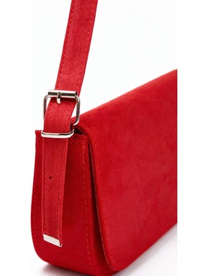 World Star Baget Model Süet Kadın Omuz ve Kol Çanta