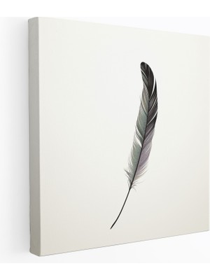 Popcas  Minimalist Tüy Duvar Sanatı - Tüy Duvar Dekorasyonu Kanvas Tablo Sanatı