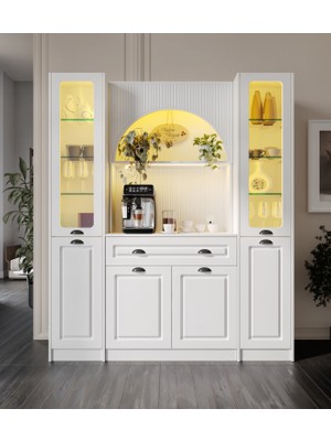 Guneystore Armoni Black Maxi Kahve Köşesi Komple Mdf