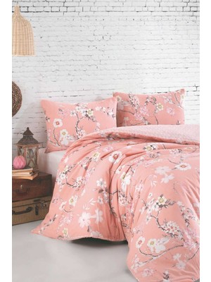 Mira Home Çift Kişilik Nevresim Takımı Pamuklu Çiçek Harmanı