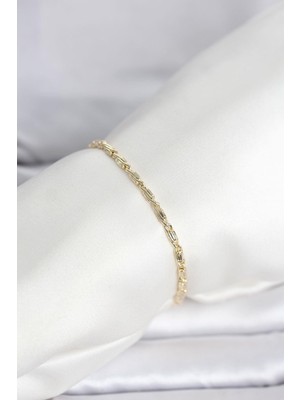 Prativas 14K Gold Renk Burgu Zincirli Model Kadın Bileklik - PRT3500EB10342