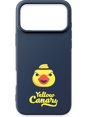 iPhone 17 Pro Uyumlu Fenerbahçe Yellow Canary Lacivert Silikon Lisanslı Telefon Kılıfı