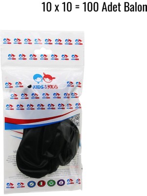 İsmiyle Al Siyah 100PCS Balon G-90A