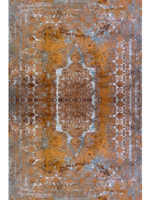 Kilim Home Mars 2185 Etnik Desenli Yıkanabilir Kaymaz Tabanlı Salon Halısı, Koridor ve Mutfak Halısı