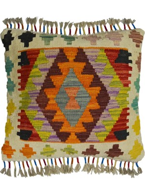 Kilim Co. El Dokuma Afgan Kilim Kırlent Yastık Kılıfı