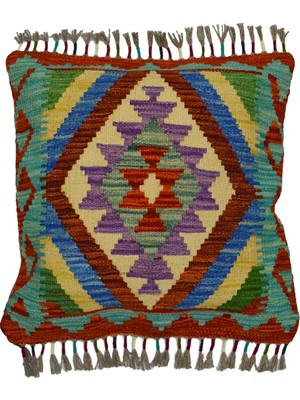 Kilim Co. El Dokuma Afgan Kilim Kırlent Yastık Kılıfı