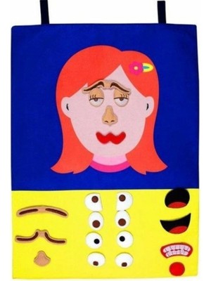 İsmiyle Al AND-5122 Yüz Ifadeleri - Kız Cırtlı Pano