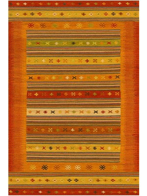 Kilim Home Mars 2038 Renkli Klasik Desenli Yıkanabilir Kaymaz Salon Halısı, Koridor ve Mutfak Halısı