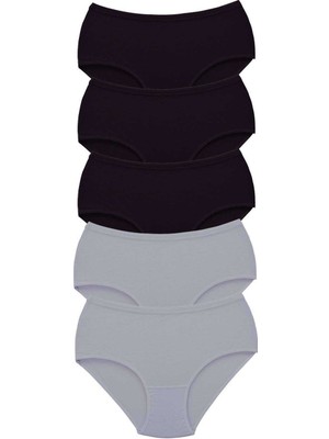 5 Adet Tutku Kadın Yüksek Bel Bato Kalın Lastik Külot S4