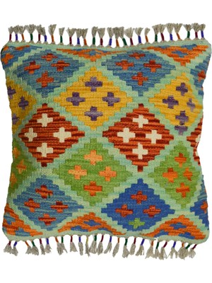 Kilim Co. El Dokuma Afgan Kilim Kırlent Yastık Kılıfı