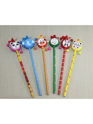 İsmiyle Al Ahşap Hayvan Figürlü Kurşun Kalem