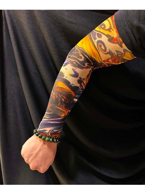 İsmiyle Al Çorap Dövme Giyilebilir Kol Bacak Dövmesi Likralı 2 Adet Model 27