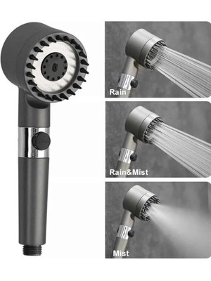 İsmiyle Al Masaj Etkili Turbolu Çok Fonksiyonlu Filtreli Duş Başlığı Yeni Nesil