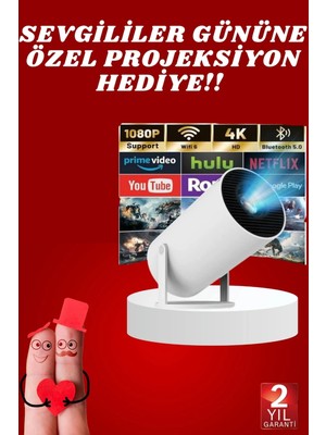 İsmiyle Al Sevgiliye Özel Hediye Ayaklı Sinema Projektörü Projeksiyon