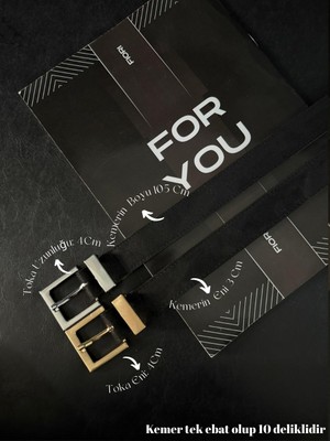 Fiori Süet Kare Antik Tokalı Köprülü Kadın Kemeri, Pantolon Kemeri, Ceket Kemeri, Elbise Kemeri