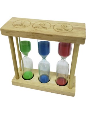 Skygo 3'lü Ahşap Kum Saati