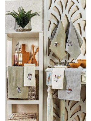 Mira Home 6 Parça Mutfak Kurulama Bezi 30 x 50 cm Chef