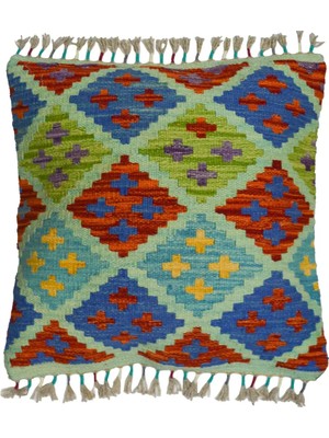 Kilim Co. El Dokuma Afgan Kilim Kırlent Yastık Kılıfı