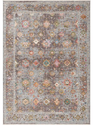 Eko Halı Sofia Sof 04 Multy Uşak Motifli Renkli Makine Halısı