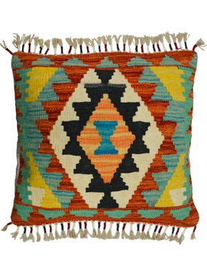 Kilim Co. El Dokuma Afgan Kilim Kırlent Yastık Kılıfı