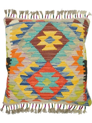 Kilim Co. El Dokuma Afgan Kilim Kırlent Yastık Kılıfı