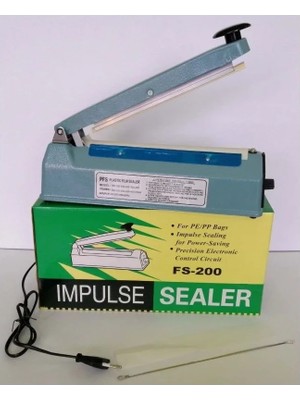 İsmiyle Al 20CM Metal Gövde Poşet Ağzı Yapıştırma Kapatma Makinası FS-200 Yüksek Performans