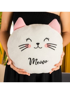 İsmiyle Al Peluş Kedi Yastık