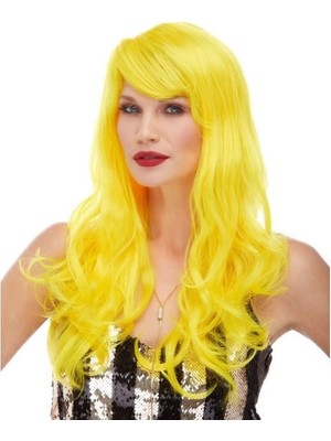 İsmiyle Al Sarı Renk Parti Peruğu